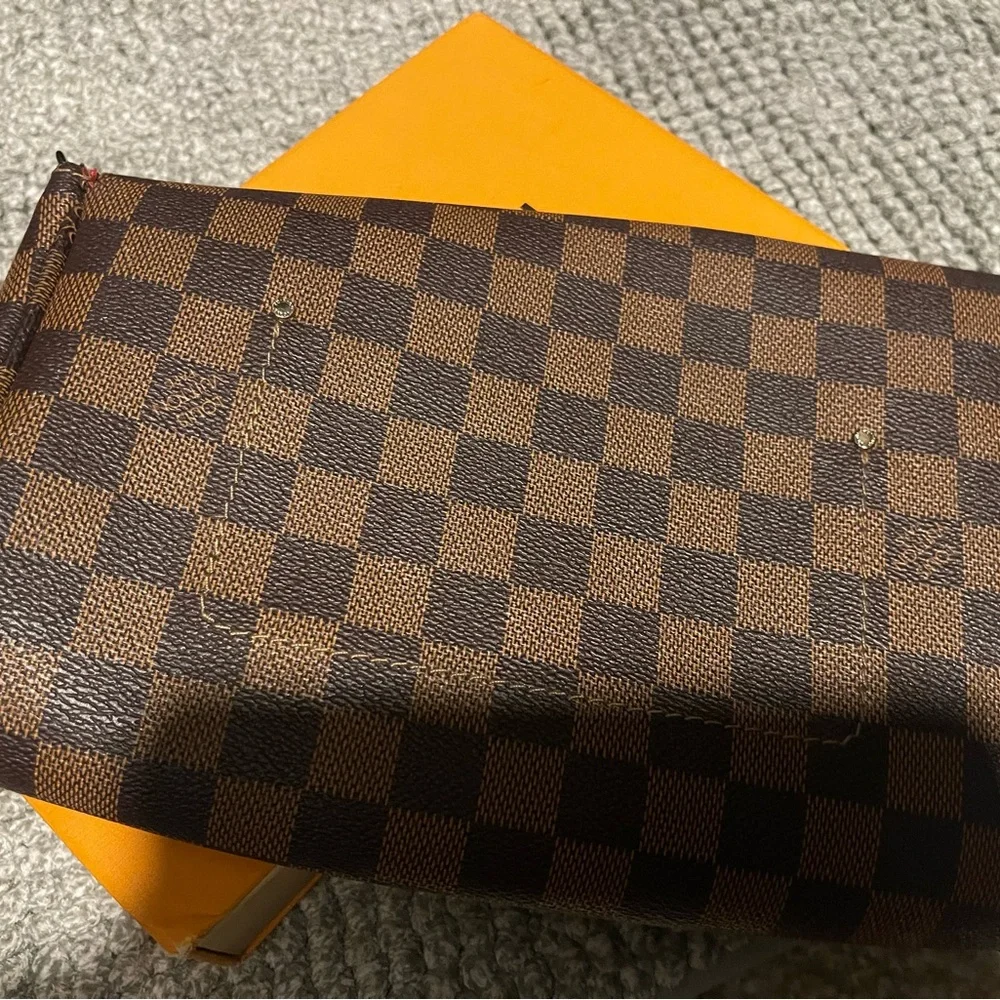 Inspired Damier Ebene Checkered. The Favorite PM Shoulder crossbody Bag. - Picture 8 of 12